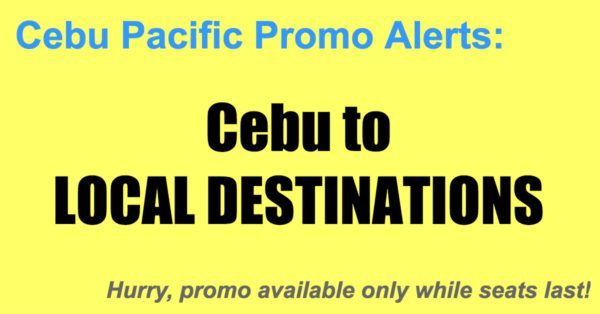 Cebu Pacific Local Promos From Cebu P799