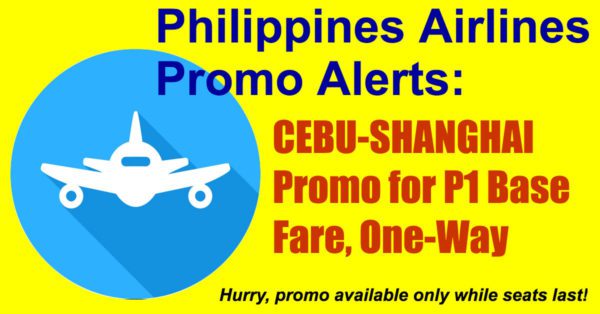 Cebu Pacific Cebu-Shanghai Promo