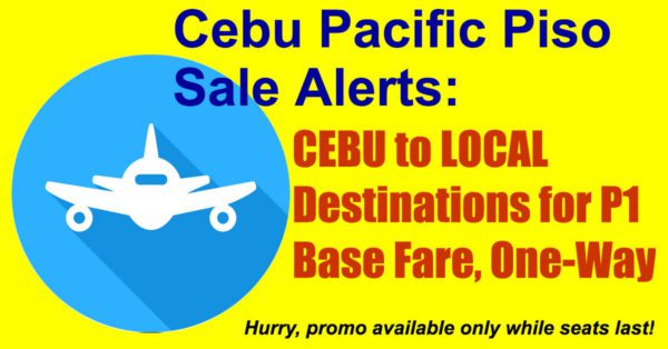 Cebu Pacific Piso Fares Archives - Cebu Pacific Promo Alerts