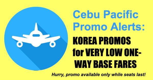 Cebu Pacific Korea Promos