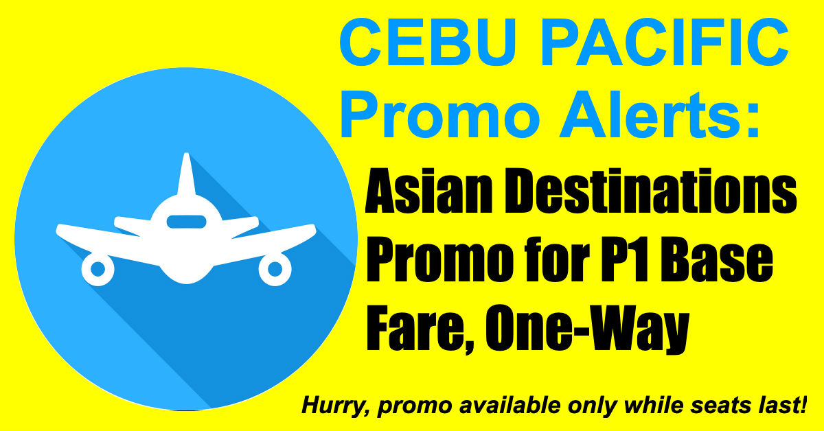 Cebu Pacific Piso Seat Sale
