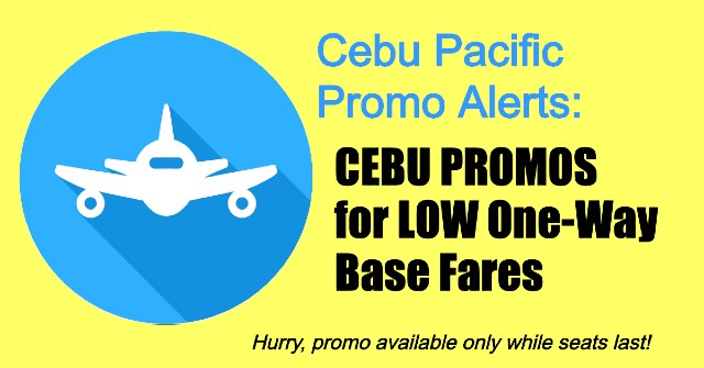 Cebu Pacific Promos Cebu for as Low as P99 One Way Base Fare