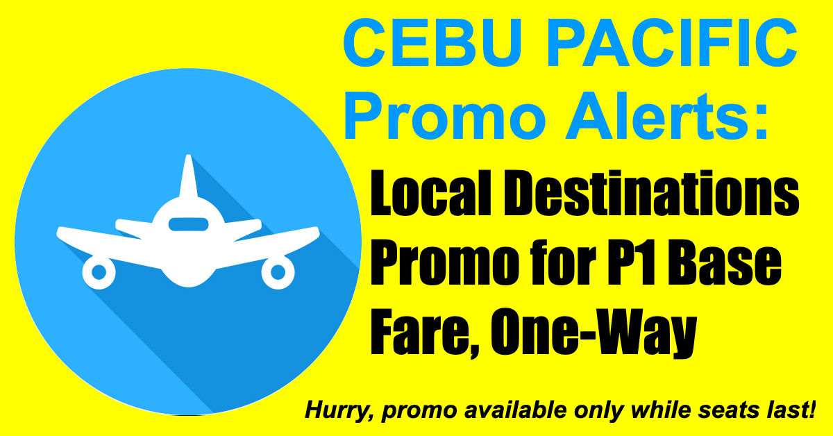 Cebu Pacific Piso Promo