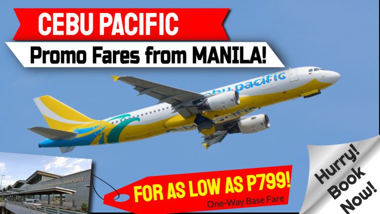 Cebu Pacific Sale 2021 for as Low as P799 One Way Base Fare