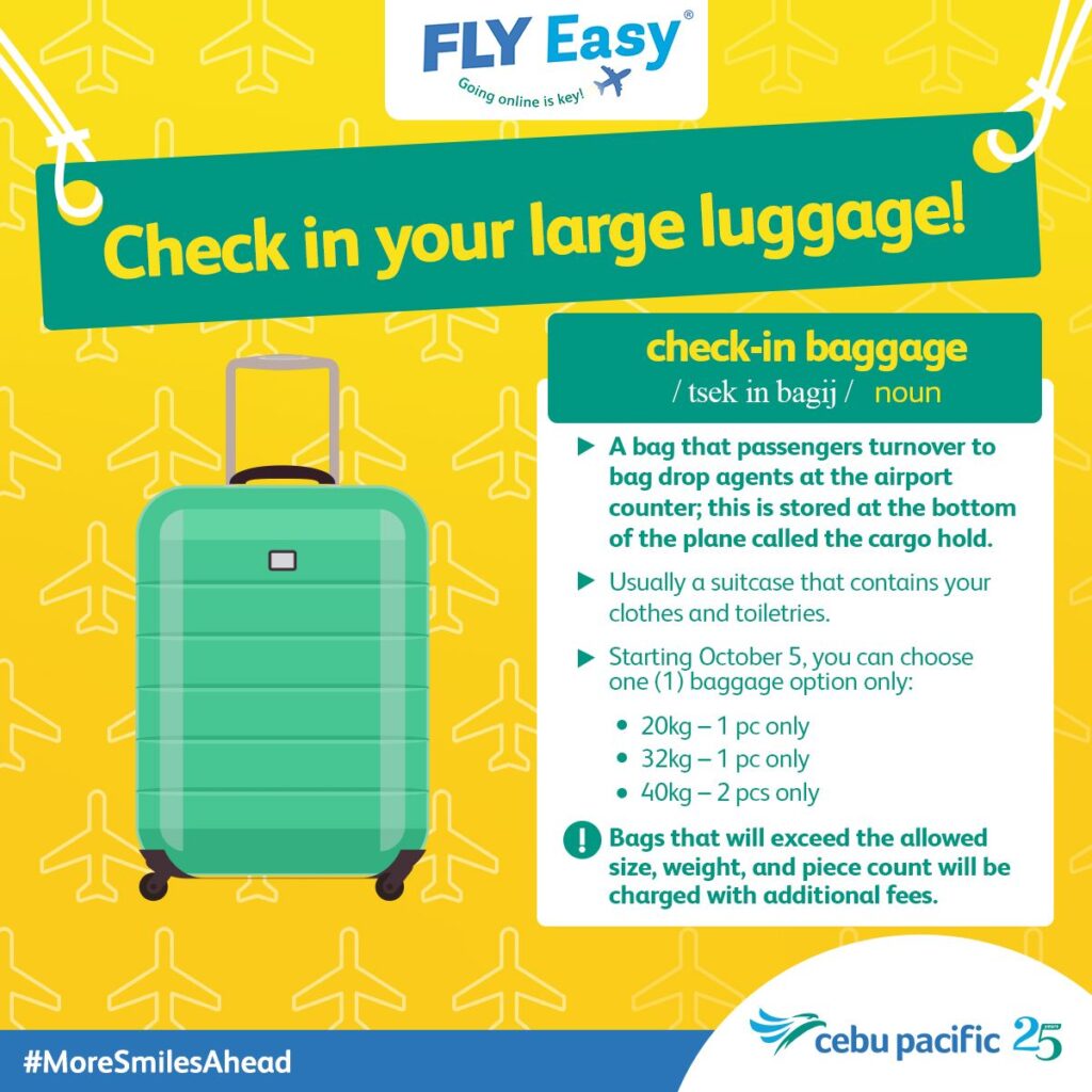Cebu Pacific Baggage Allowance Check In