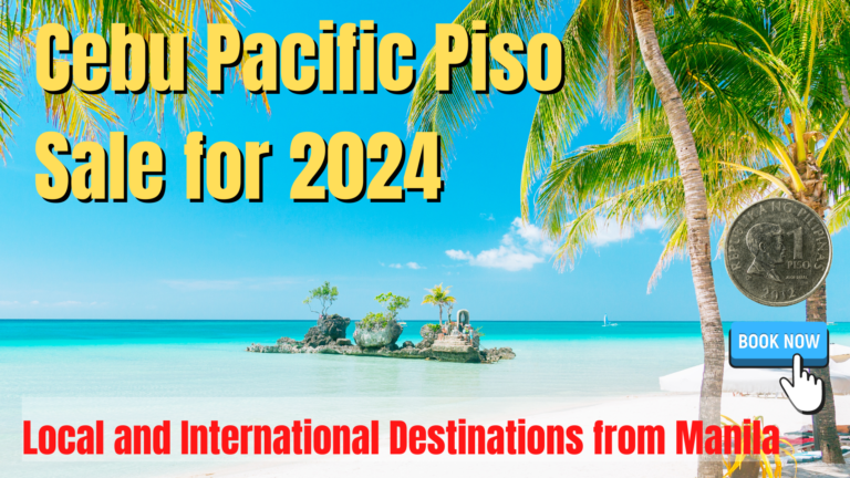 Updated Cebu Pacific Piso Sale from Manila