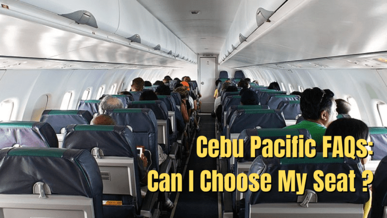 Cebu Pacific Seat: Can I Choose My Seat?
