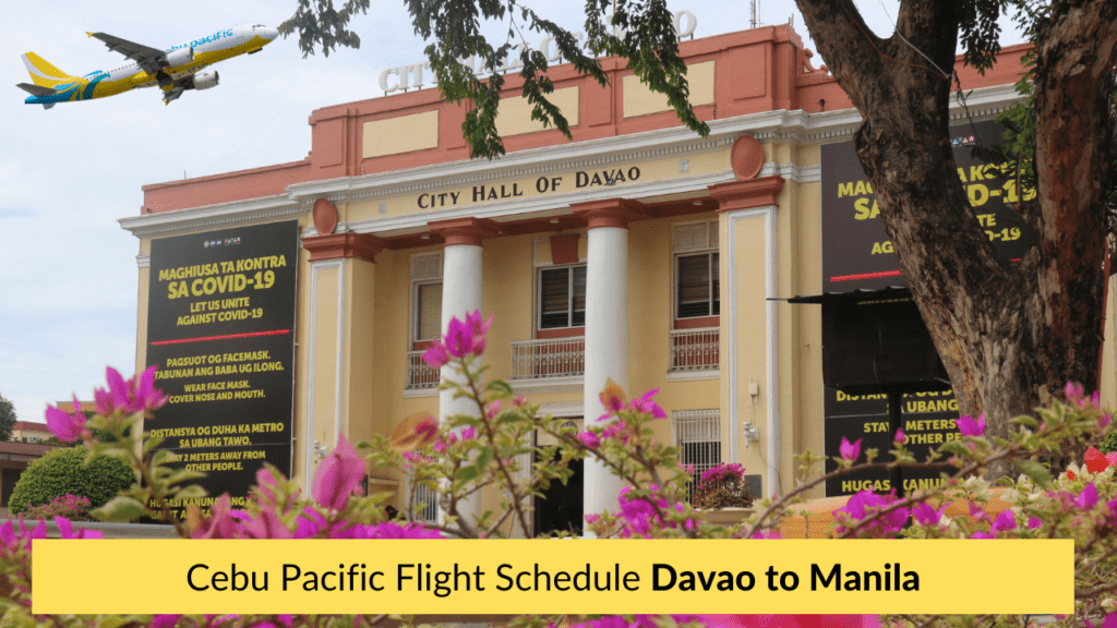 Cebu Pacific Davao to Manila Flight Schedule