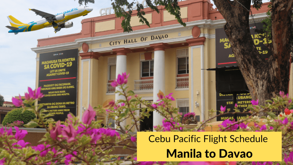 Cebu Pacific Flight Schedule Manila to Davao