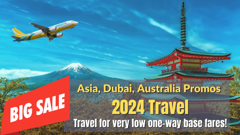 Cebu Pacific Sale for Asia, Dubai, and Australia for as Low as P699 One Way Base Fare for 2024