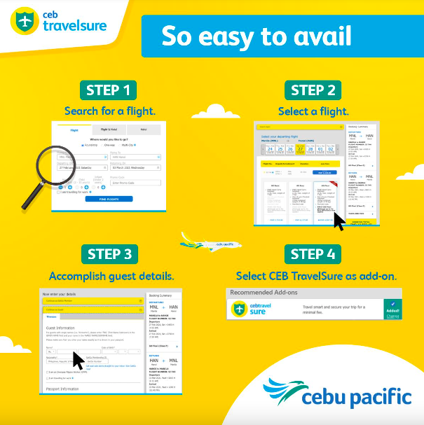 Cebu Pacific Travel Insurance (CEB TravelSure): How to Avail