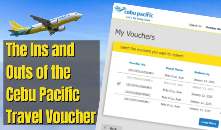 The Ins and Outs of the Cebu Pacific Travel Voucher