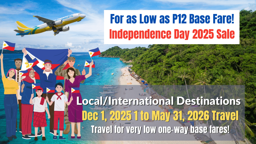 Cebu Pacific Independence Day Seat Sale 2025