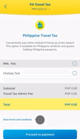Cebu Pacific Philippine Travel Tax