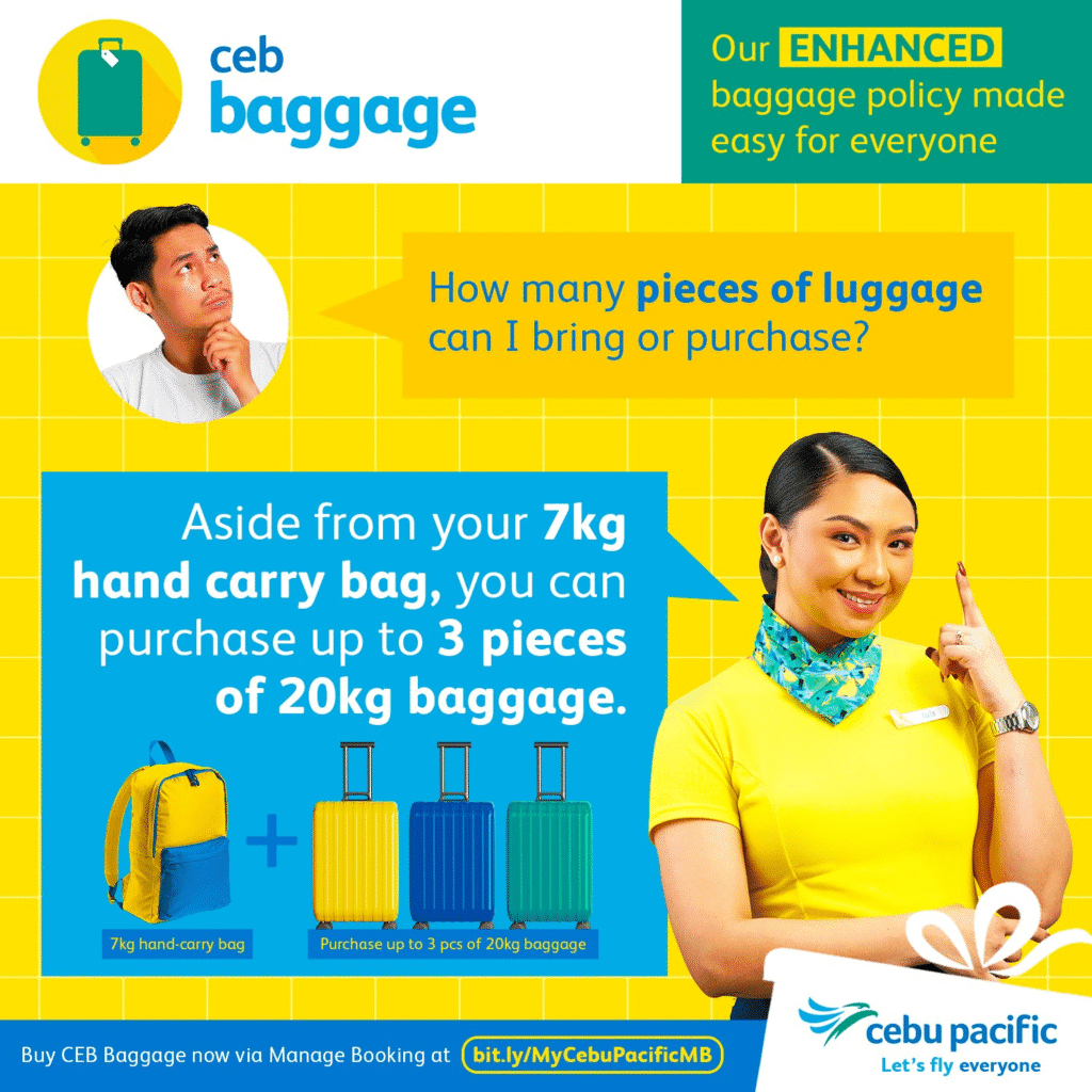Cebu Pacific Baggage Guide: Maximize Your Allowance and Avoid Fees! 2 Cebu Pacific Baggage Allowance